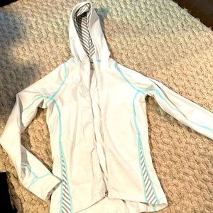 White Helly Hansen (size small) full zip active midlayer